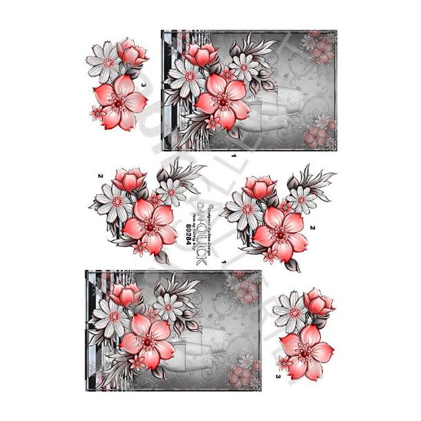 3D Dan-Quick Blomster - Champagne Glas  89284