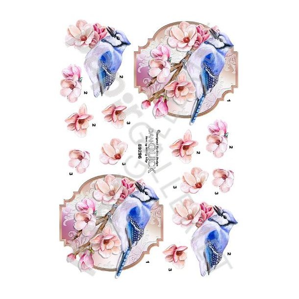 3D Dan-Quick Blomster - Fugl 89296