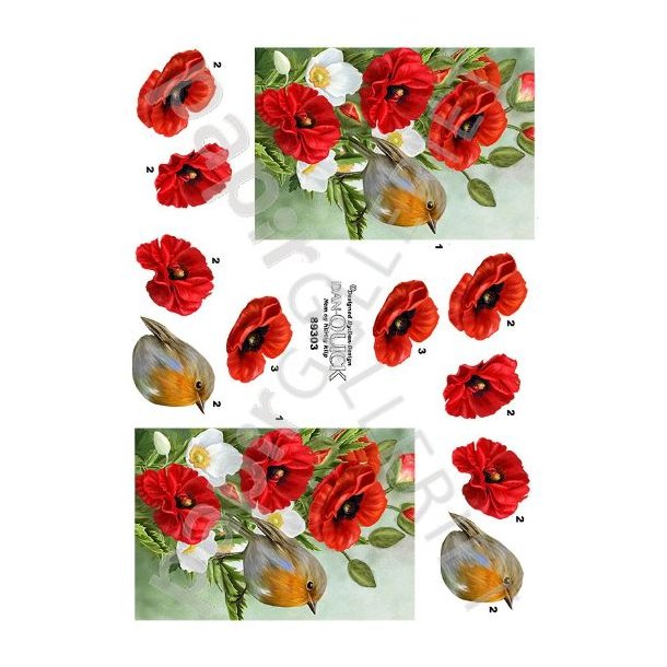 3D Dan-Quick Blomster - Fugl 89303