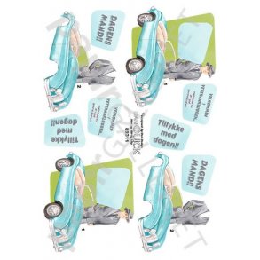 3D Dan-Quick Bil - Mand - Veteranklub - Retro 89311