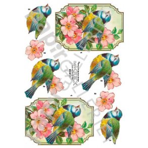 3D Dan-Quick Blomster - Fugle 89314