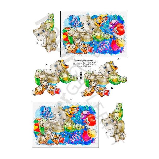 3D Dan-Quick Brn - Elefanter 89336