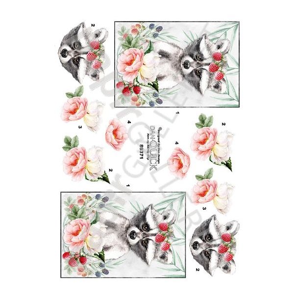 3D Dan-Quick Vaskebjrn - Blomster