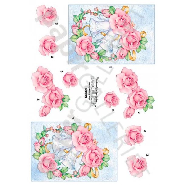 3D Dan-Quick Bryllup Klokker 89399