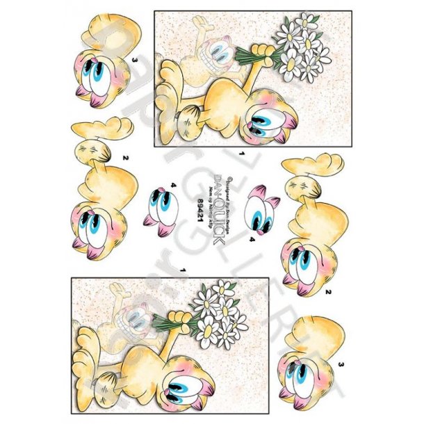 3D Ark Dan-Quick - Blomster - Garfield Inspiration - 89421