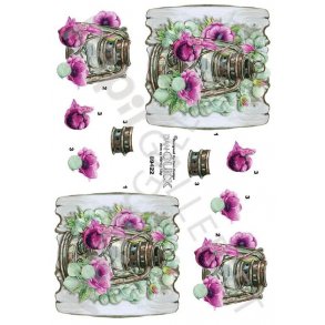 3D Ark Dan-Quick - Blomster & Lanterne - 89422