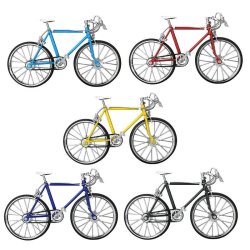 Racer Cykel Die Cast 1:10
