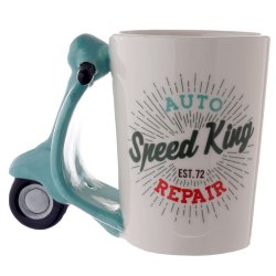 Vespa Scooter Krus Med Formet Vespastyr Hndtag