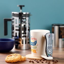 TV Fjernbetjening Krus Med Formet Fjernbetjening Hndtag