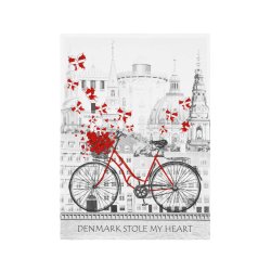 Viskestykke Denmark Stole My Heart - 100 % Organisk Bomuld