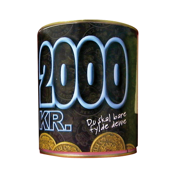 Sparebsse 2000 Kr. "Du skal bare fylde den"