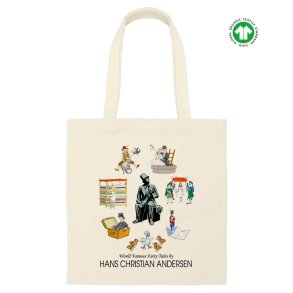 Mulepose kologisk Naturfarvet Bomuld - H.C Andersen