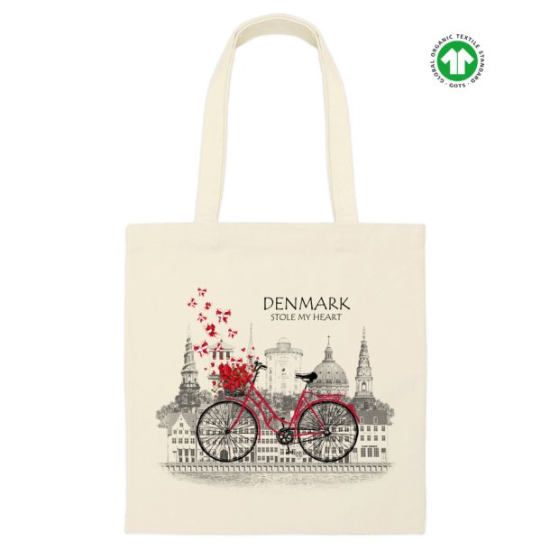 Mulepose kologisk Naturfarvet Bomuld - Denmark Stole my Heart