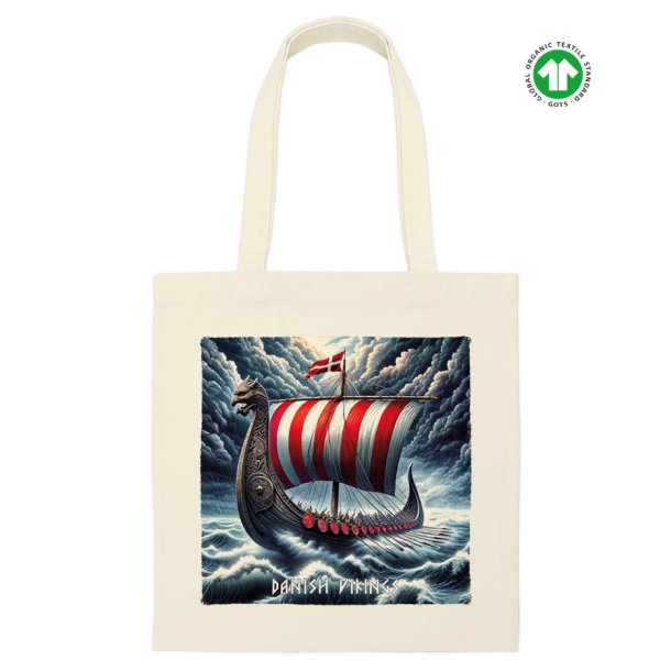 Mulepose kologisk Naturfarvet Bomuld - Vikingeskib