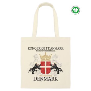 Mulepose kologisk Naturfarvet Bomuld - Kongeriget Danmark