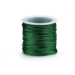 Snor Metallic Gr�n 1mm x 30 m