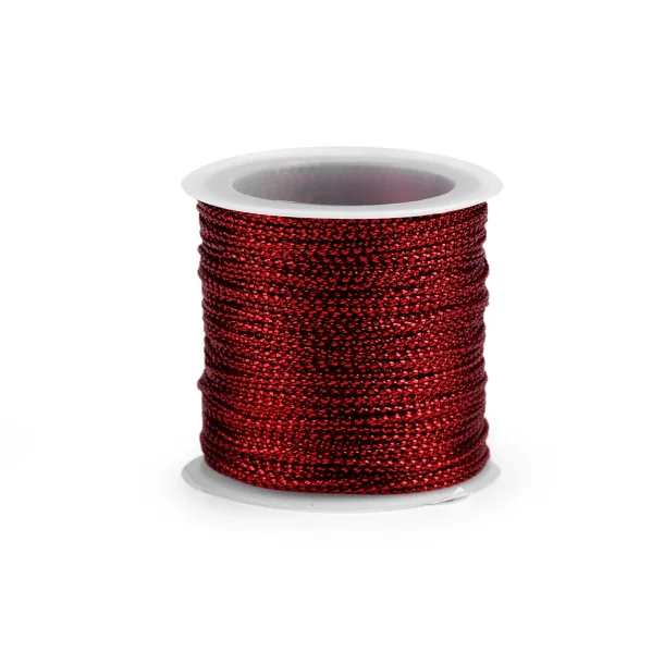 Snor Metallic R�d 1mm x 30 m