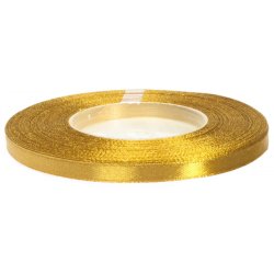 Satinbnd Guld 6-12-25-50 mm x 32m
