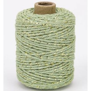 Bomuldssnor Lurex Twist 2mmx50m Guld/Lys Oliven 2020354