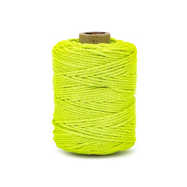 Bomuldssnor  Lime Grn 2mmx50m