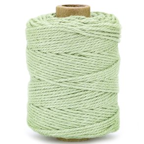 Bomuldssnor Lys Oliven Grn 2mmx50m