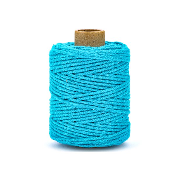 Bomuldssnor Turkis 2mmx50m