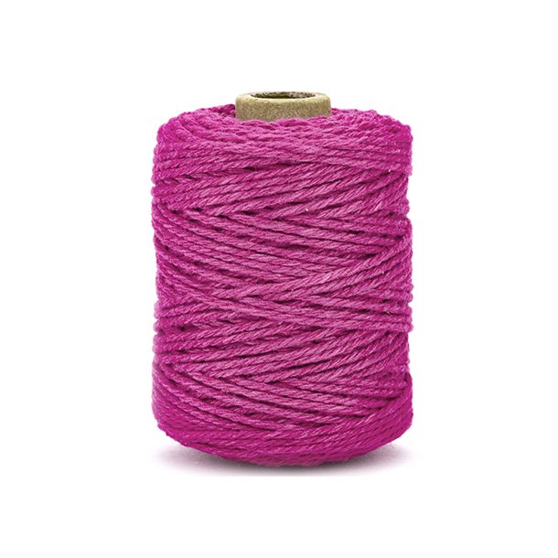 Bomuldssnor Pink 2mmx50m