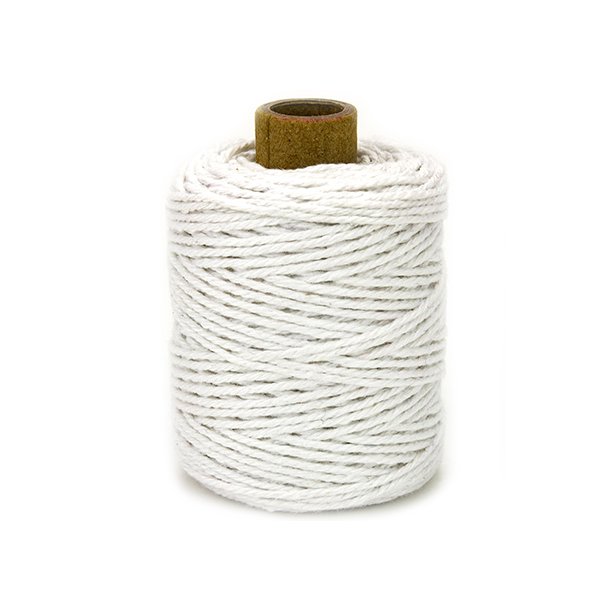 Bomuldssnor Hvid 2mmx50m