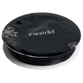 Flextrd - Elastiksnor 0,8mm Sort 8m 2020336