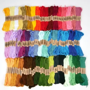 Broderigarn 100% Polyester 1mm / 144 stk + Tilbehr