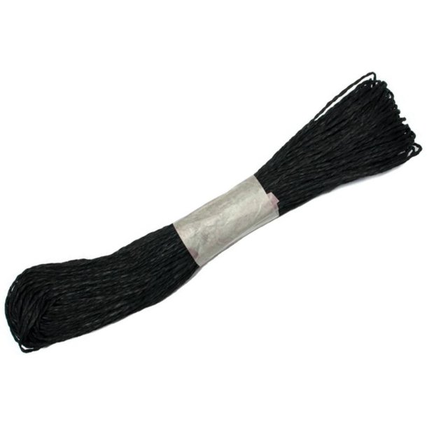 Papir Snor Twine  Sort 1.7mm x 48m
