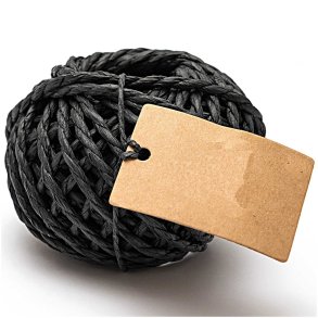 Papirsnor Sort 3.5 mm x 20 m