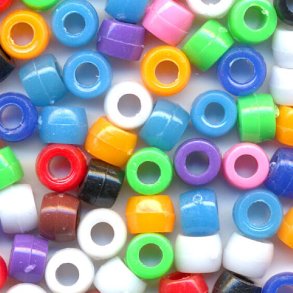 Pony Beads 6x9mm 220 stk