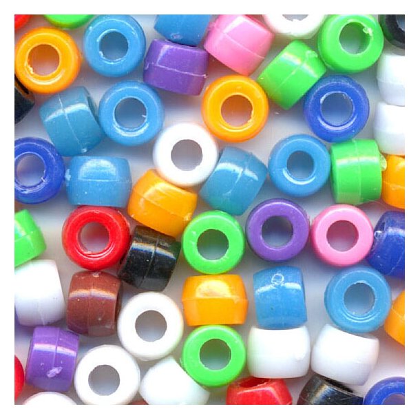 Pony Beads 6x9mm 220 stk