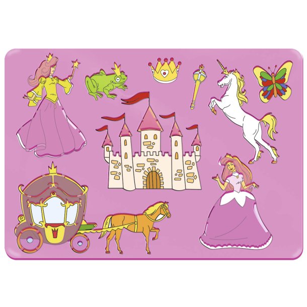 Stencil Tegn / Male Skabelon Prinsesse