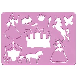 Stencil Tegn / Male Skabelon Prinsesse