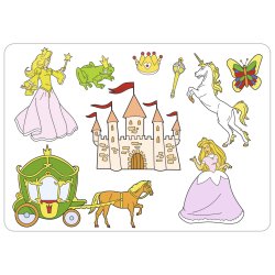 Stencil Tegn / Male Skabelon Prinsesse