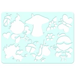 Stencil Tegn / Male Skabelon Paddehat &amp; Dyr