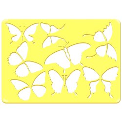 Stencil Tegn / Male Skabelon Sommerfugle