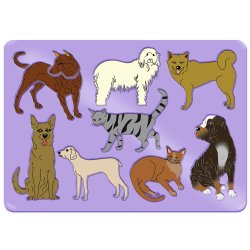 Stencil Tegn / Male Skabelon Hunde &amp; Katte