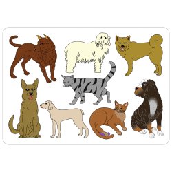 Stencil Tegn / Male Skabelon Hunde &amp; Katte