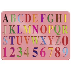 Stencil Tegn / Male Bogstaver &amp; Tal