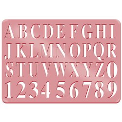 Stencil Tegn / Male Bogstaver &amp; Tal