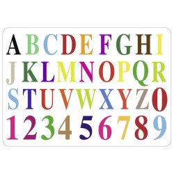 Stencil Tegn / Male Bogstaver &amp; Tal