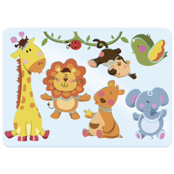 Stencil Tegn / Male Safari Dyr