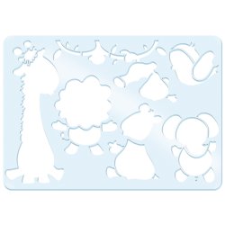 Stencil Tegn / Male Safari Dyr