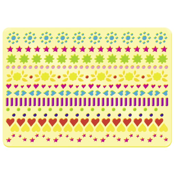 Stencil Tegn / Male Motiv Linjer