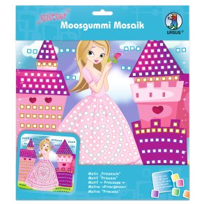 Mosaik Foam / Mosgummi Glitter Prinsesse