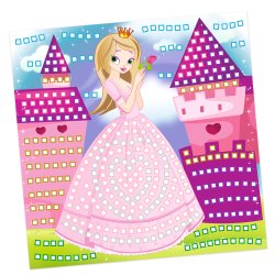 Mosaik Foam / Mosgummi Glitter Prinsesse