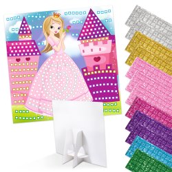 Mosaik Foam / Mosgummi Glitter Prinsesse